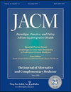 JOURNAL OF ALTERNATIVE AND COMPLEMENTARY MEDICINE]