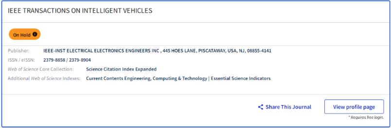 IEEE Transactions on Intelligent Vehicles