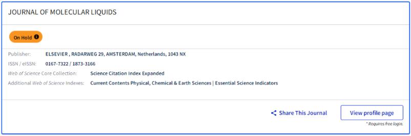 Journal of Molecular Liquids